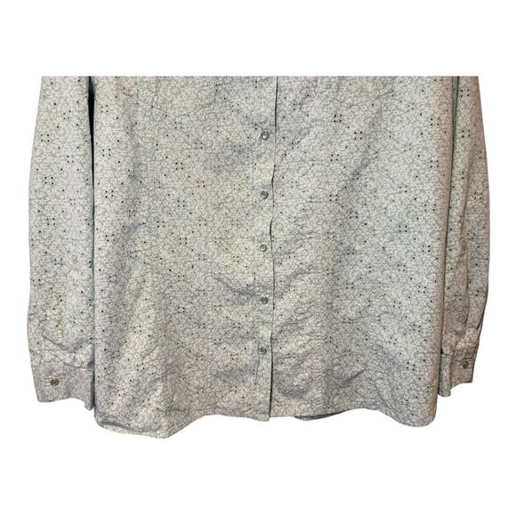 Back in the Saddle Women’s Western Snap Shirt Size 1X Green Long Sleeve Snaps - Picture 3 of 8